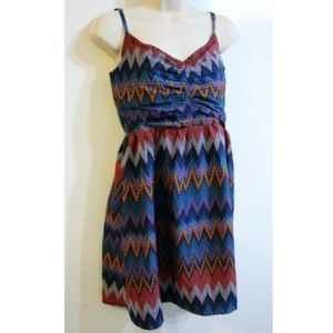 Roxy Chevron Mini Dress Jr. Size L